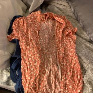 Forever 21 floral button up dress